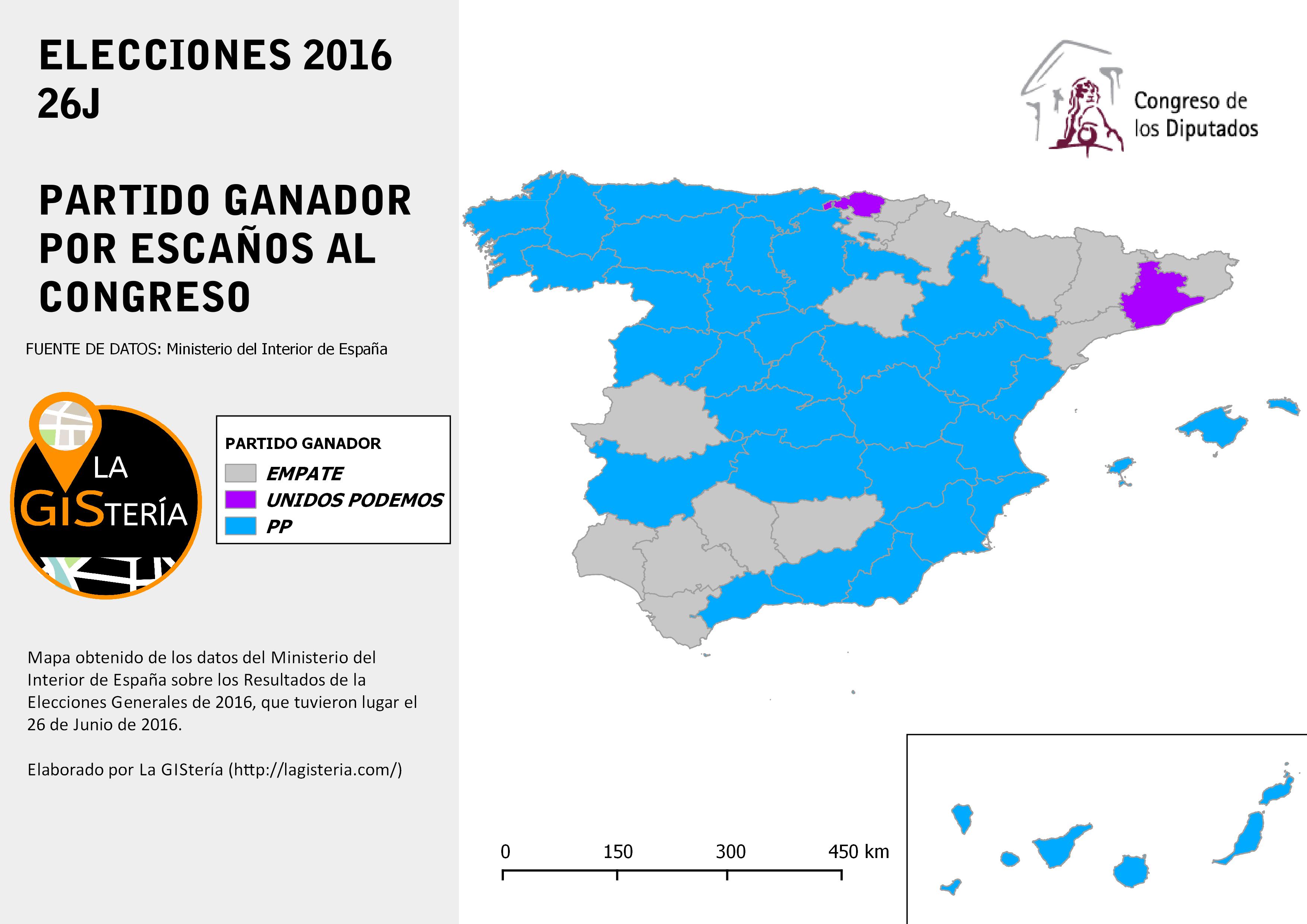 Elecciones España 2016 Resultados 26J La GIStería